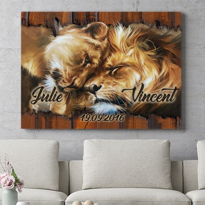Personalisiertes Wandbild Löwenherz