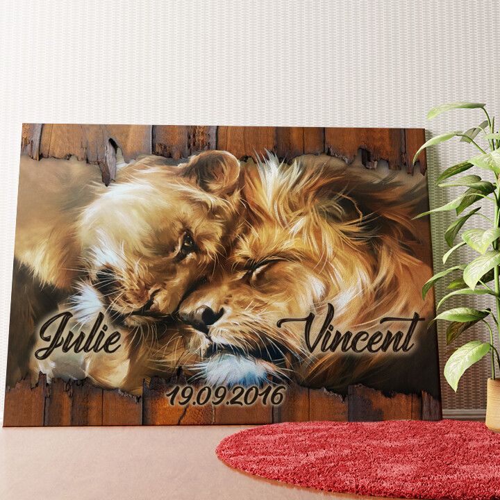 Löwenherz Wandbild personalisiert