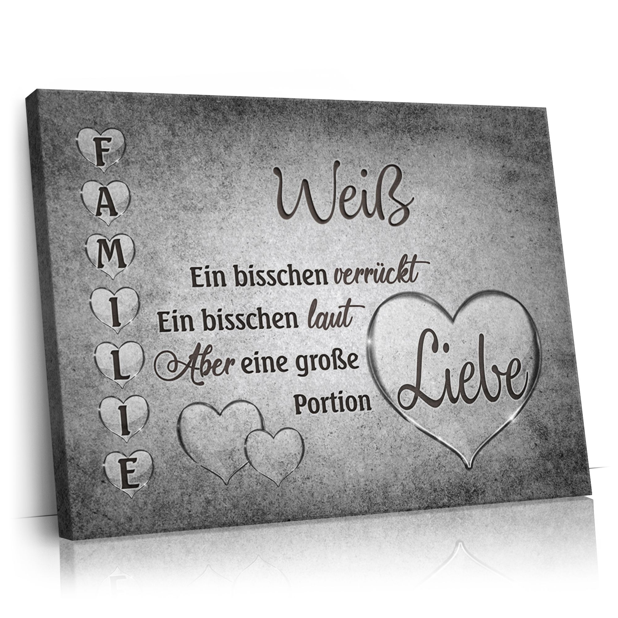 Personalisierbares Geschenk Familienliebe