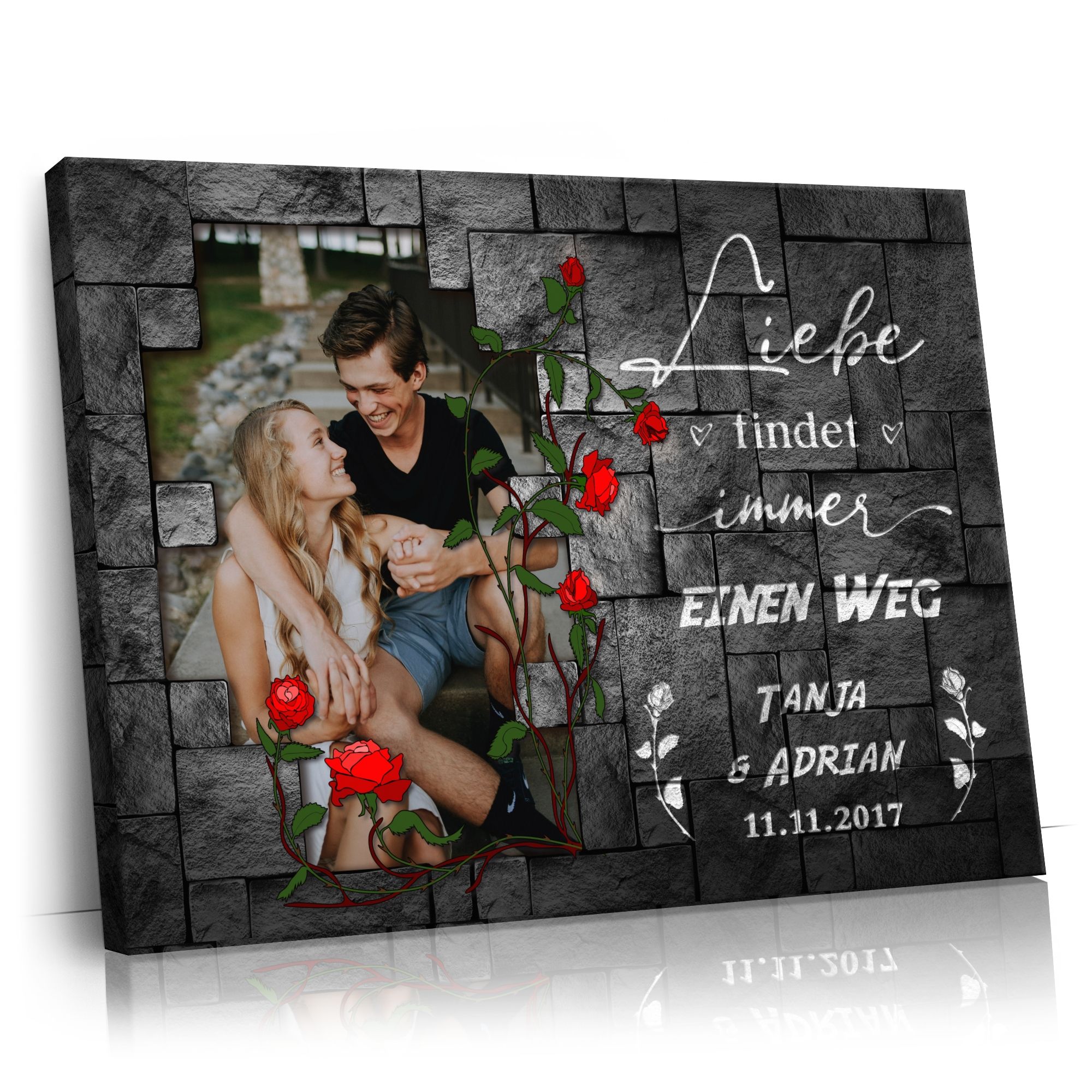 Personalisierbares Geschenk Liebe findet einen Weg
