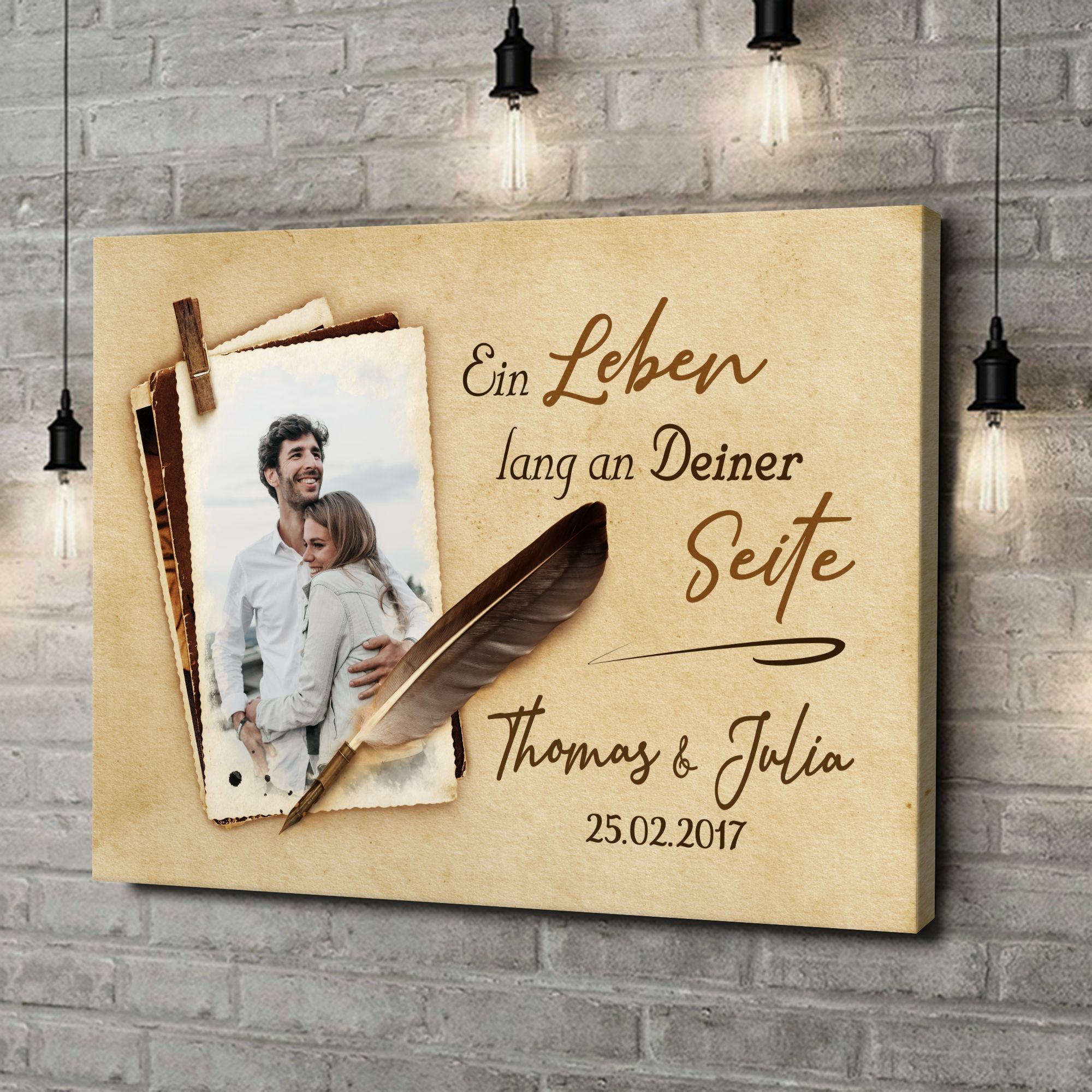 Liebesleinwand als Geschenk Ein Leben lang