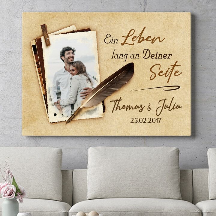 Personalisiertes Wandbild Ein Leben lang