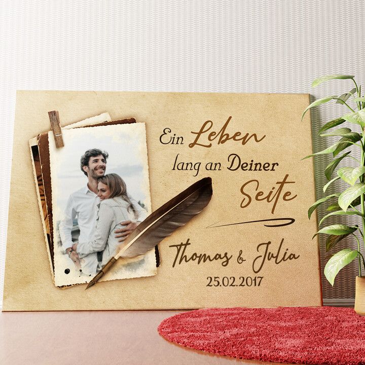 Ein Leben lang Wandbild personalisiert