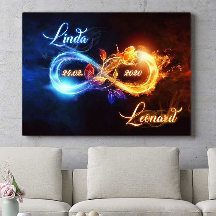 Personalisiertes Wandbild Unendliche Verbindung