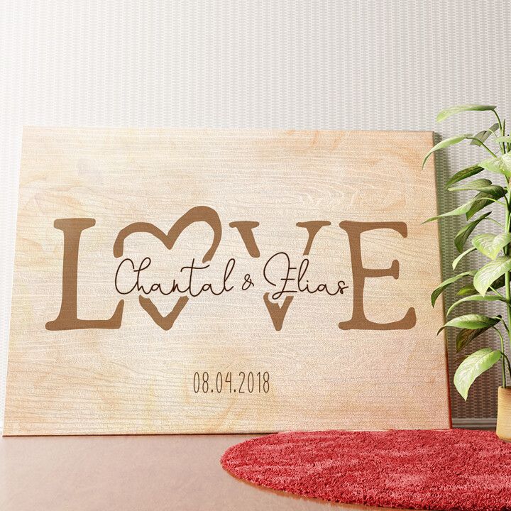 Zweisamkeit Wandbild personalisiert