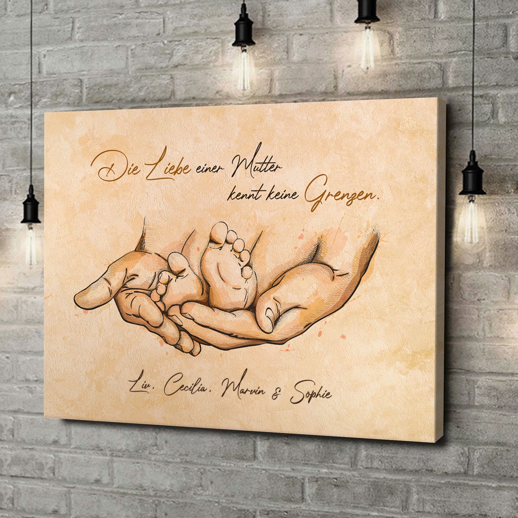 Liebesleinwand als Geschenk Beschützende Liebe