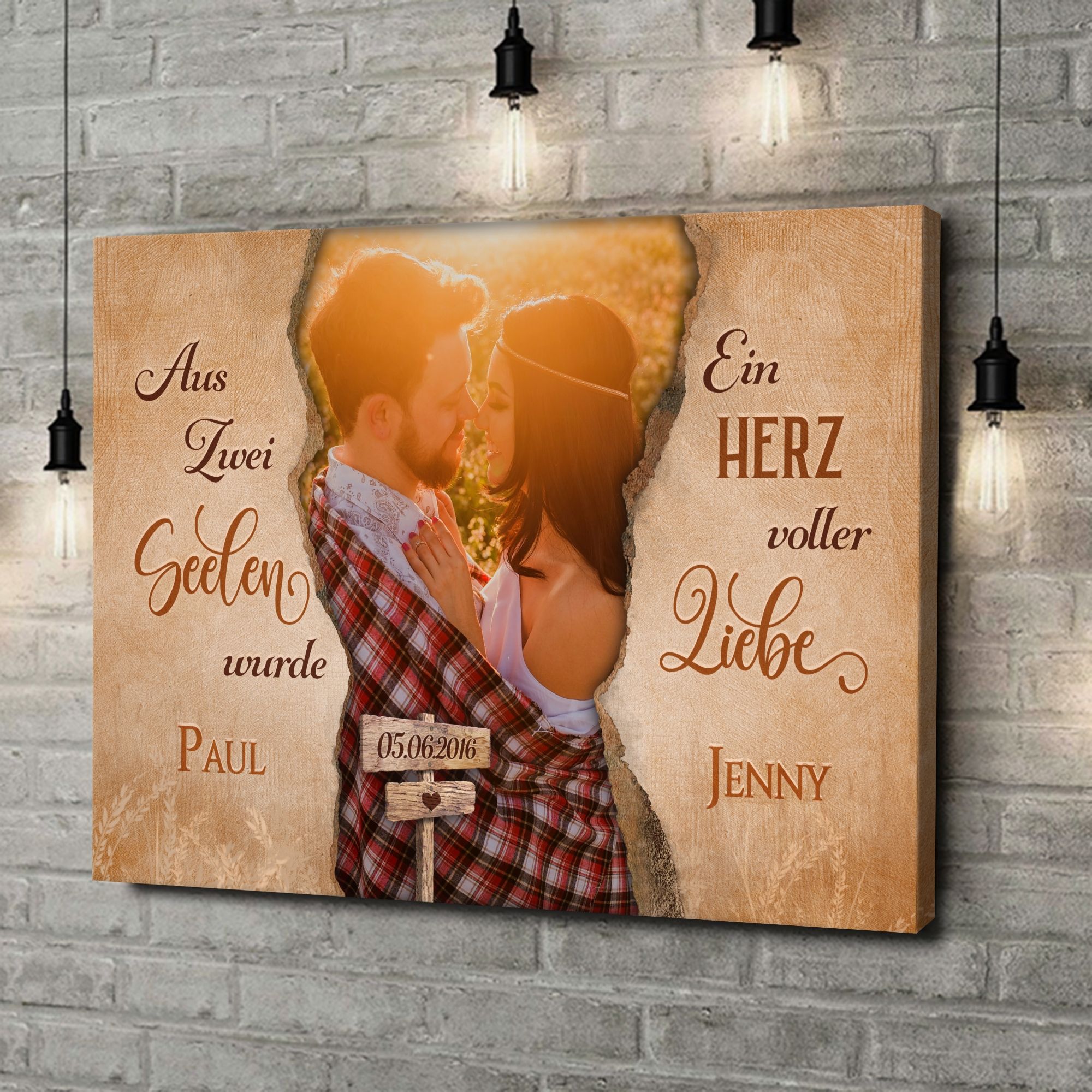 Liebesleinwand als Geschenk Märchen für Zwei