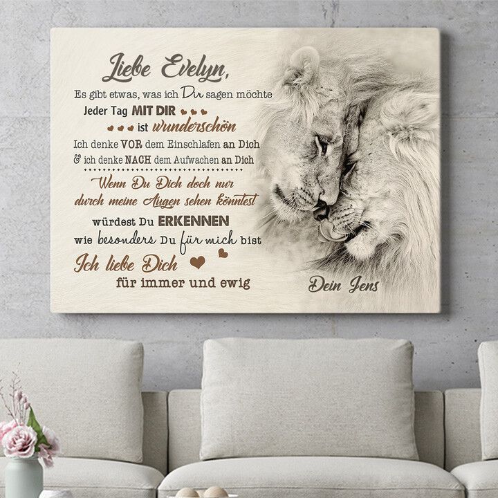Personalisiertes Wandbild Jeder Tag mit Dir