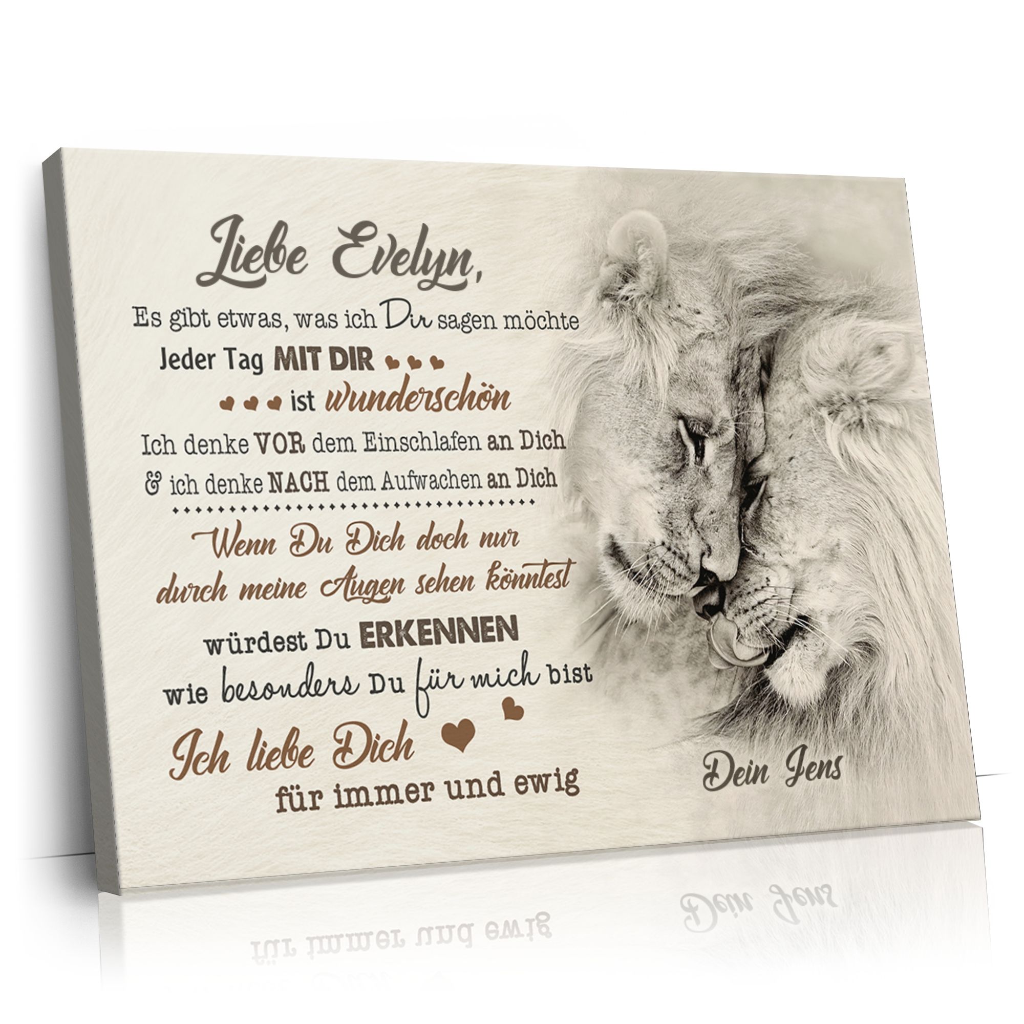 Personalisierbares Geschenk Jeder Tag mit Dir
