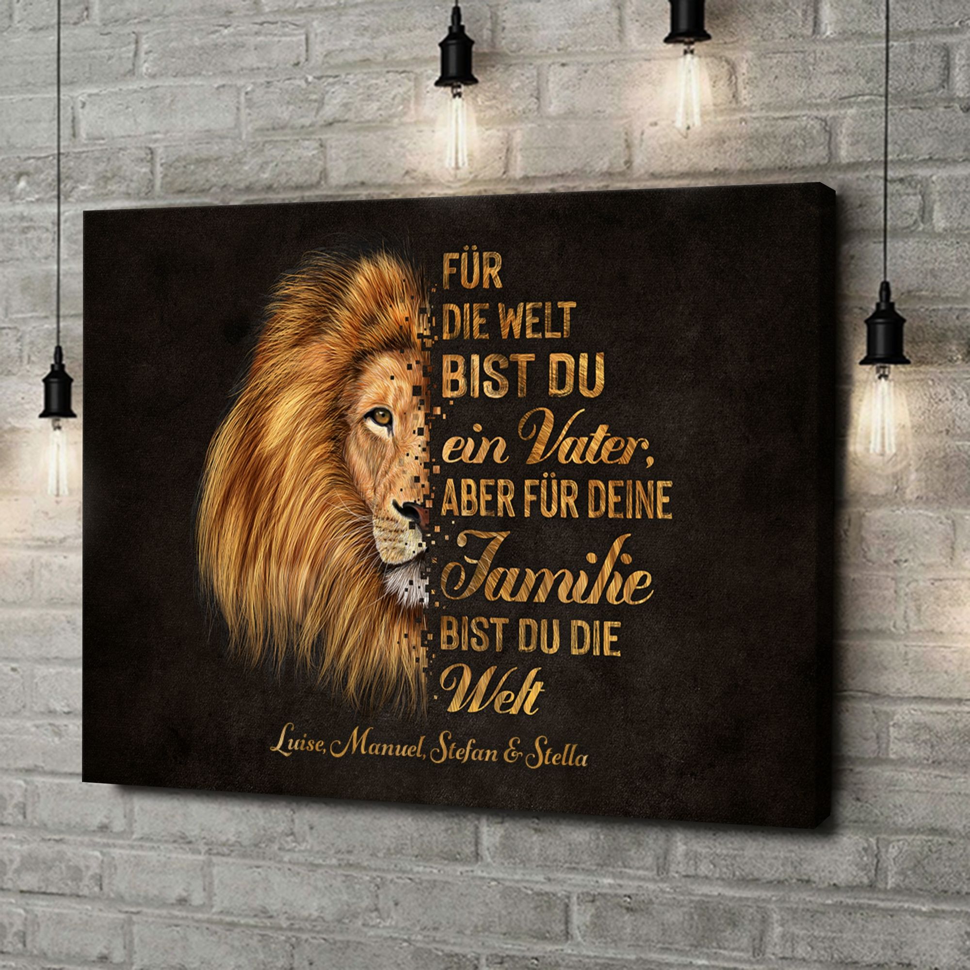 Liebesleinwand als Geschenk Beschützer der Familie