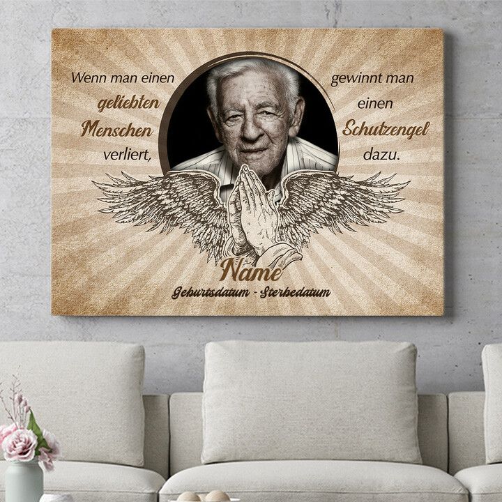 Personalisiertes Wandbild Flügel der Erinnerung