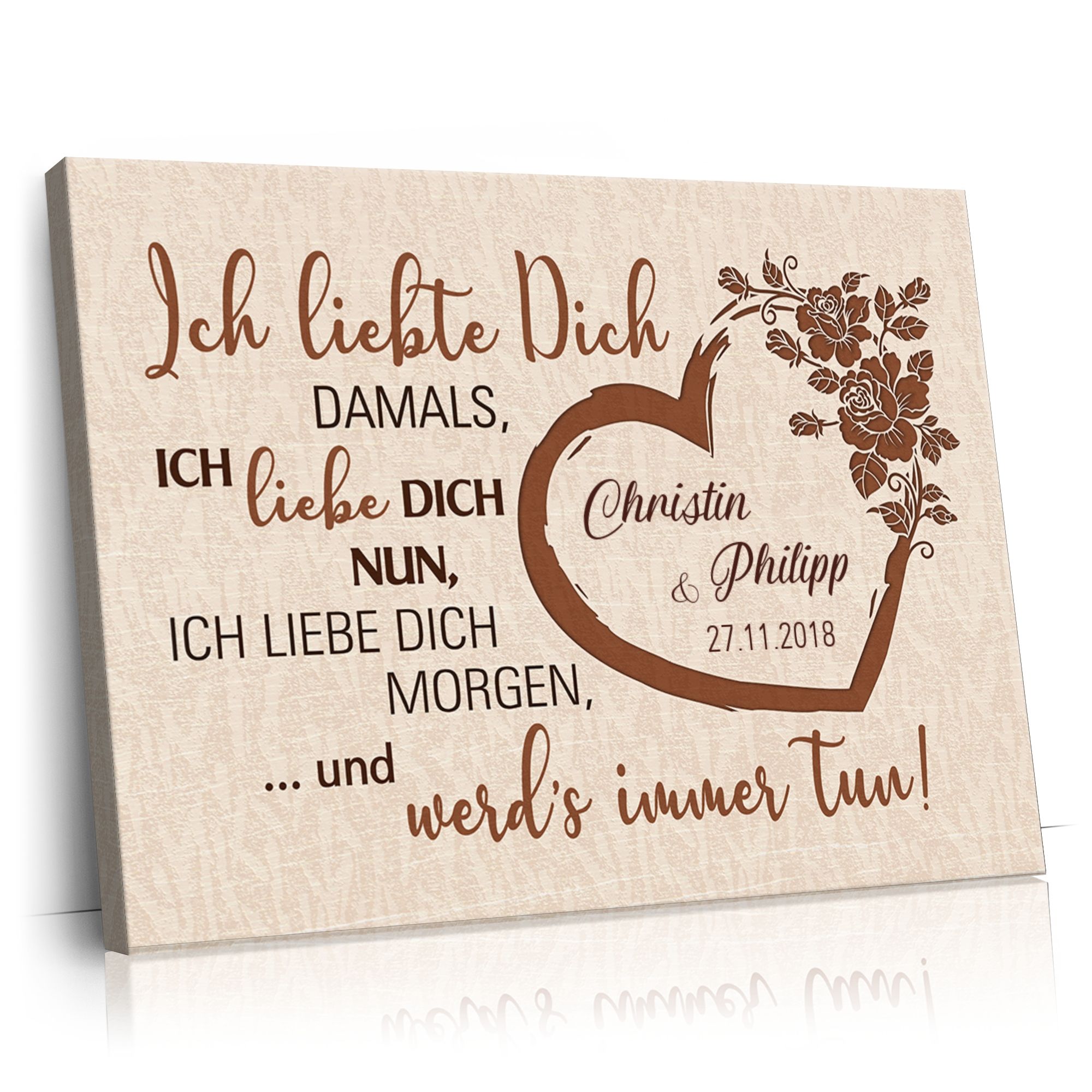 Personalisierbares Geschenk Gestern, heute & morgen
