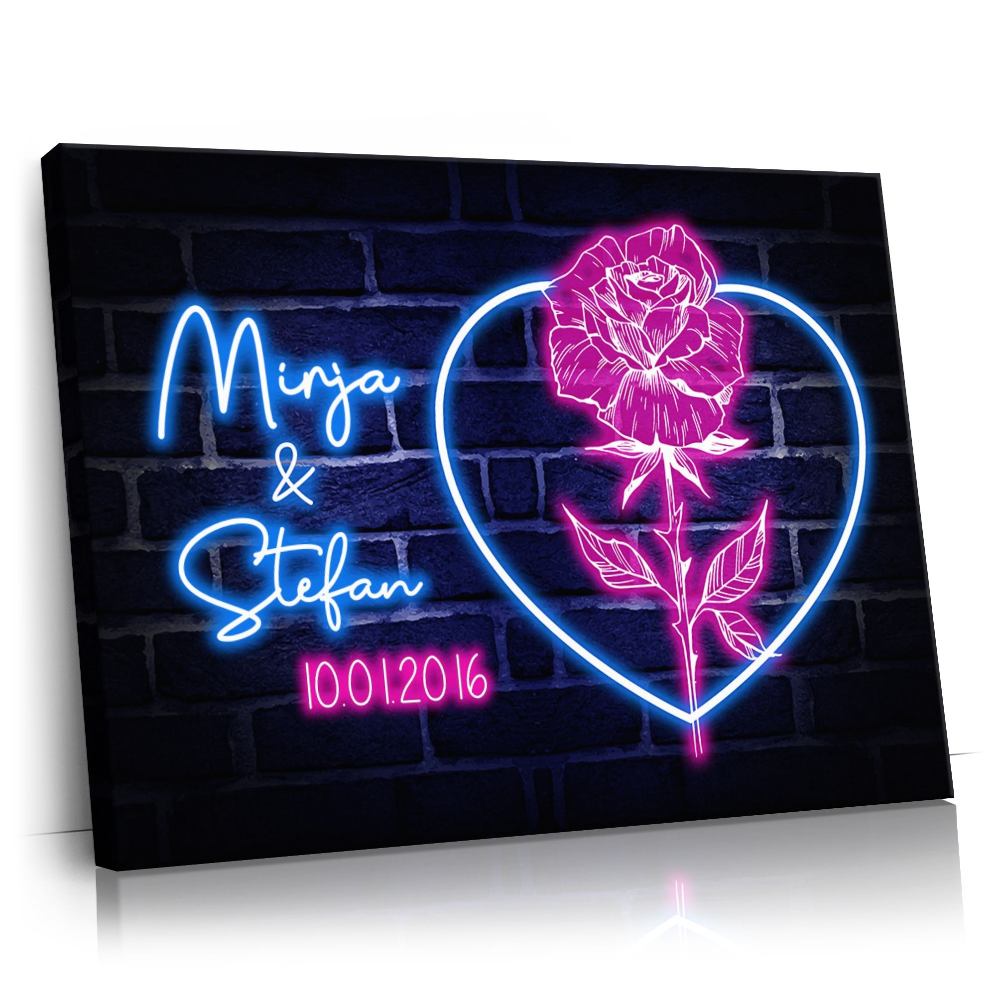 Personalisierbares Geschenk Rosenherz