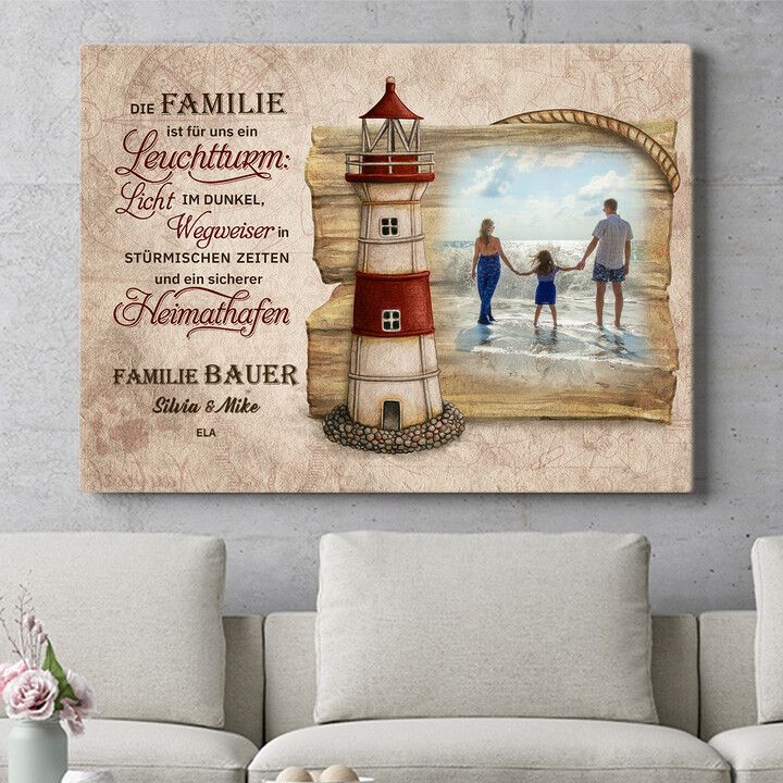Personalisiertes Wandbild Sicherer Hafen