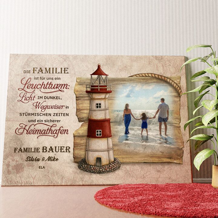Sicherer Hafen Wandbild personalisiert