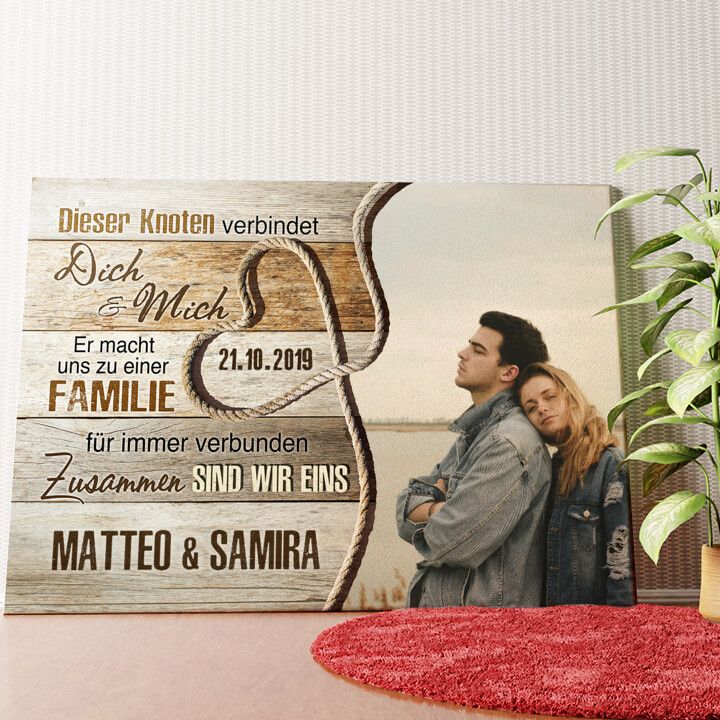 Zusammen sind wir eins Wandbild personalisiert