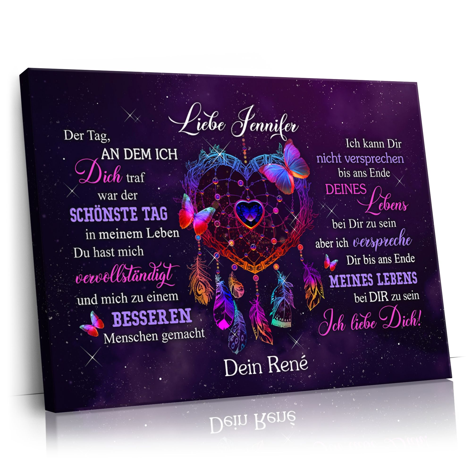 Personalisierbares Geschenk Der schönste Tag