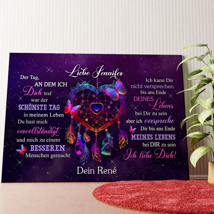 Der schönste Tag Wandbild personalisiert