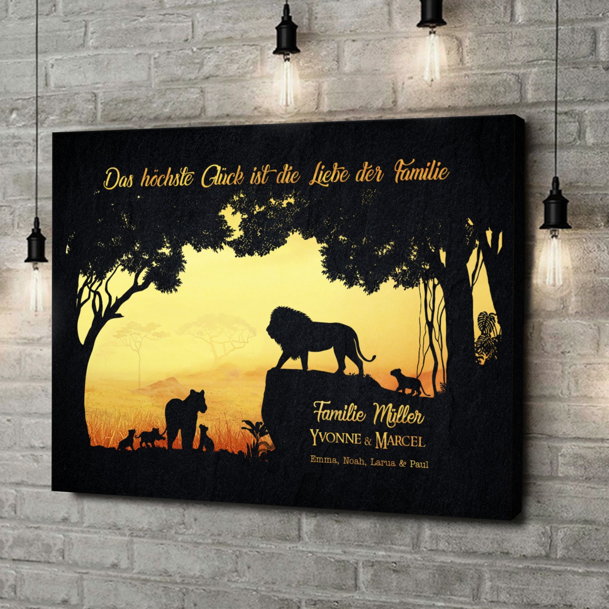 Liebesleinwand als Geschenk Könige des Dschungels