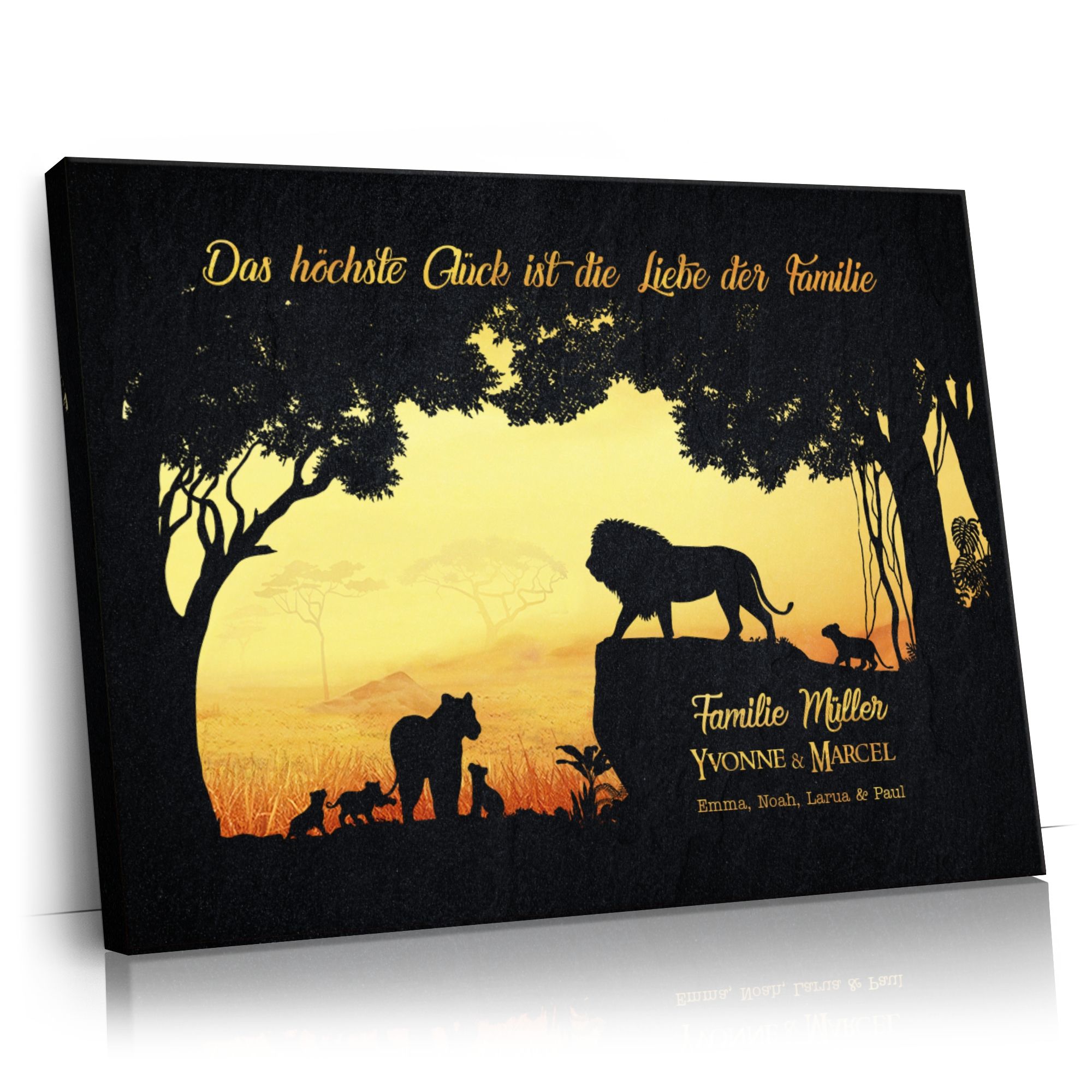 Personalisierbares Geschenk Könige des Dschungels