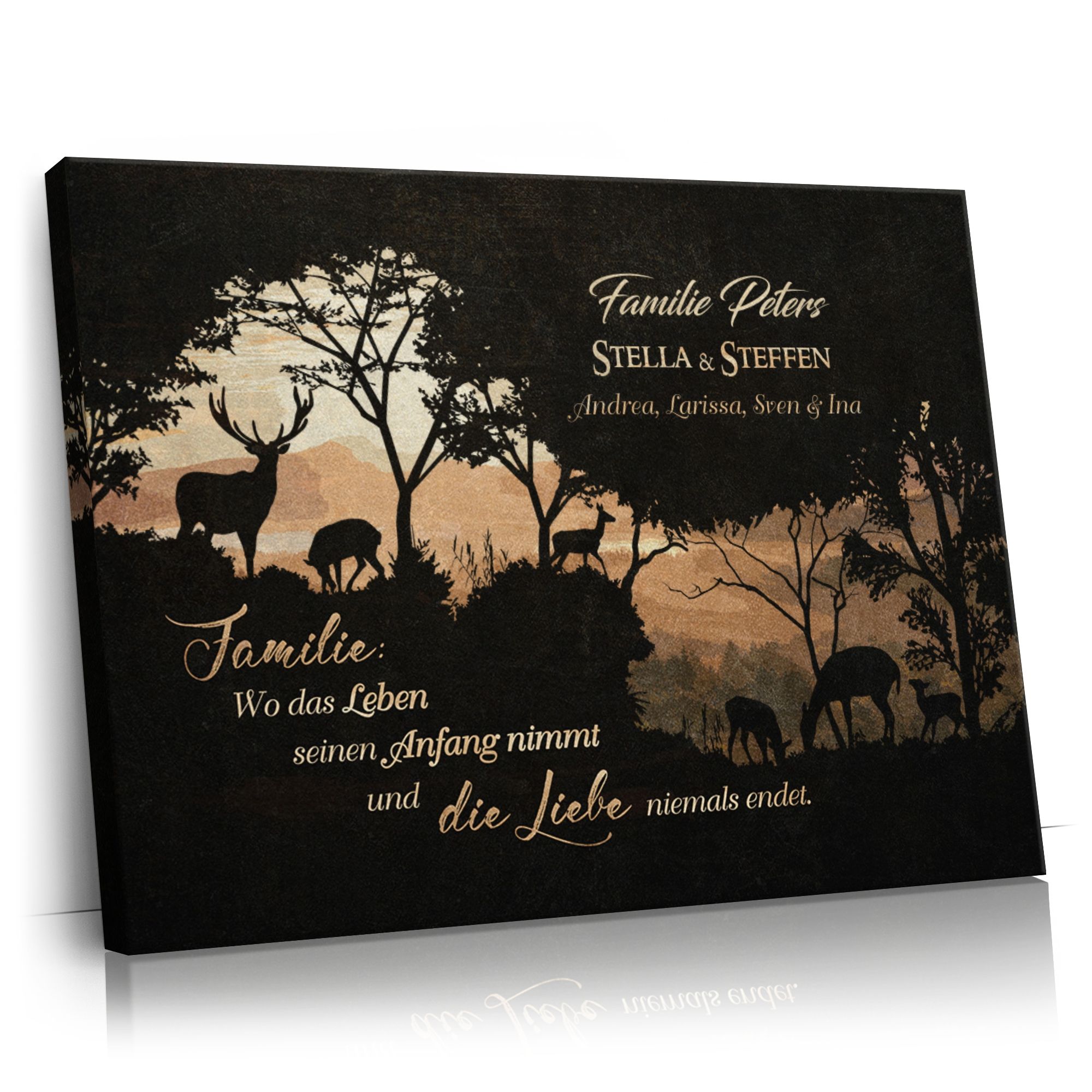 Personalisierbares Geschenk Im Schoß der Familie