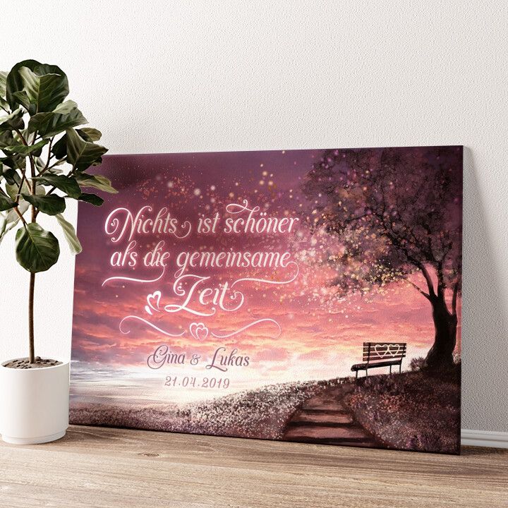 Leinwandbild personalisiert Romantischer Ausblick