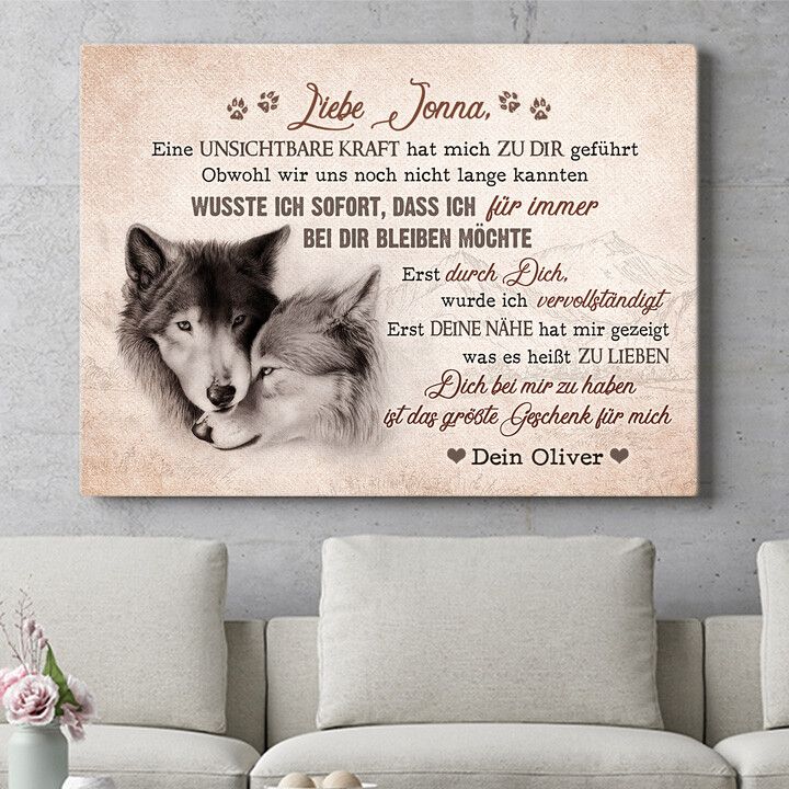 Personalisiertes Wandbild Unsichtbare Kraft