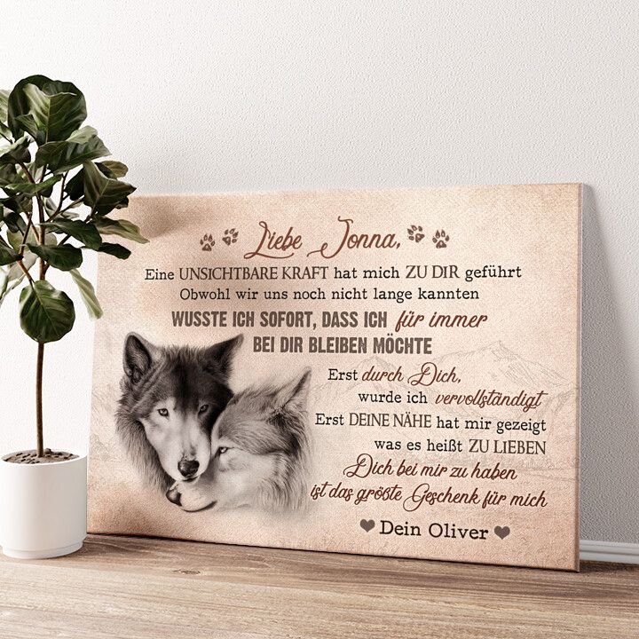 Leinwandbild personalisiert Unsichtbare Kraft