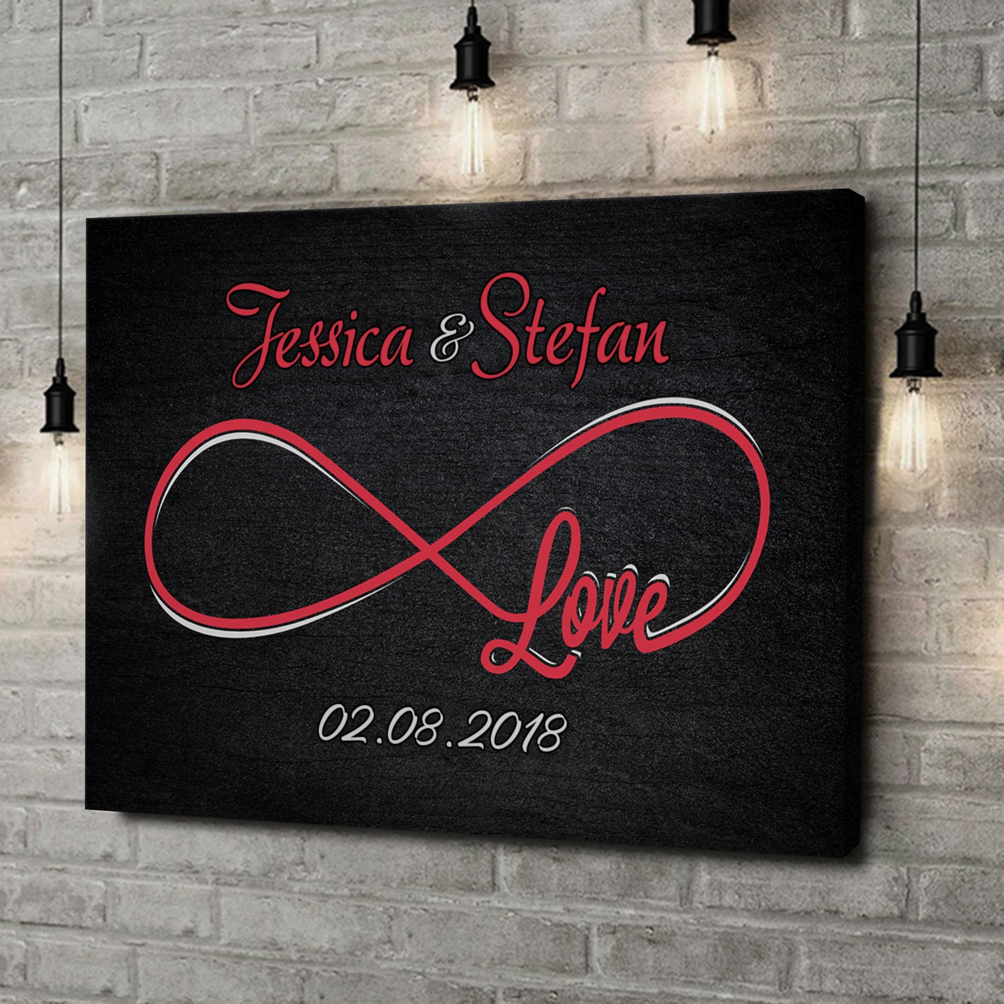 Liebesleinwand als Geschenk Für Immer Du