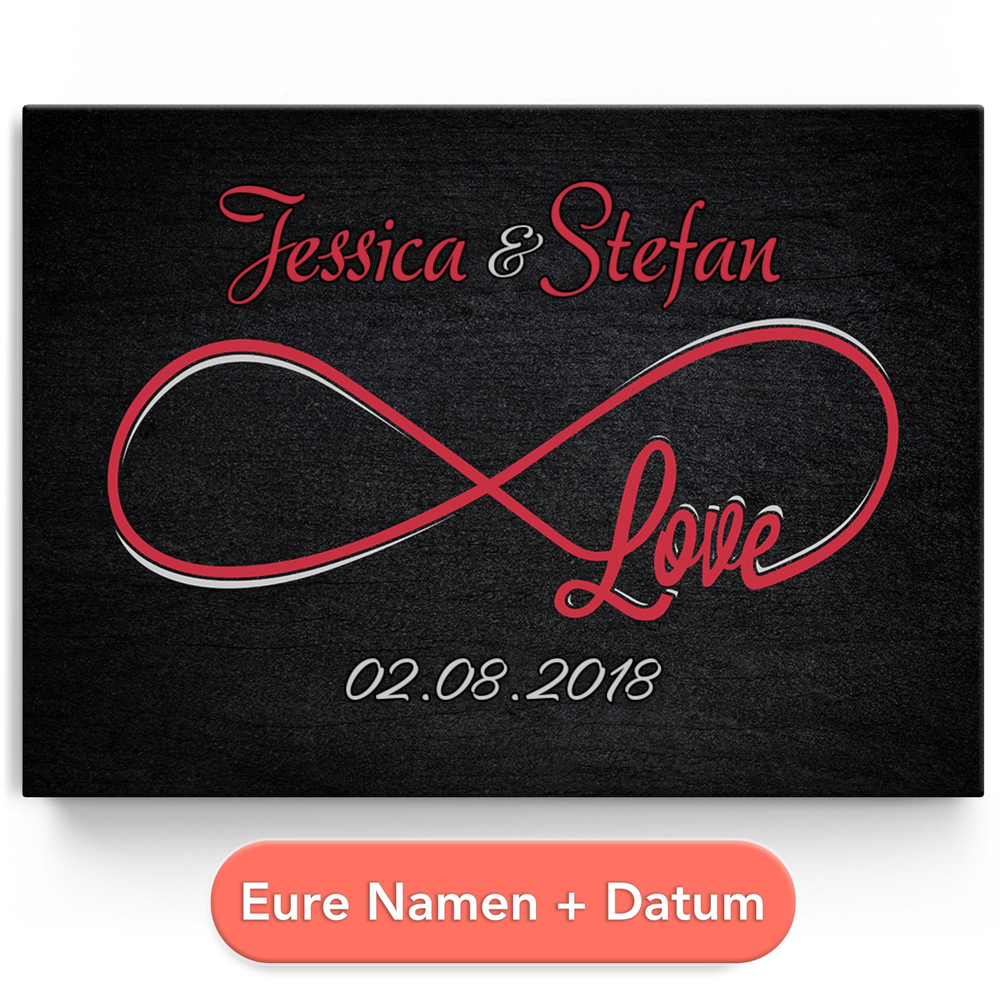 Personalisiertes Leinwandbild Für Immer Du