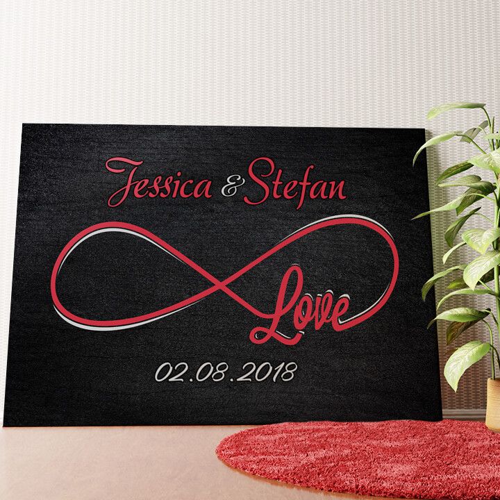 Für Immer Du Wandbild personalisiert