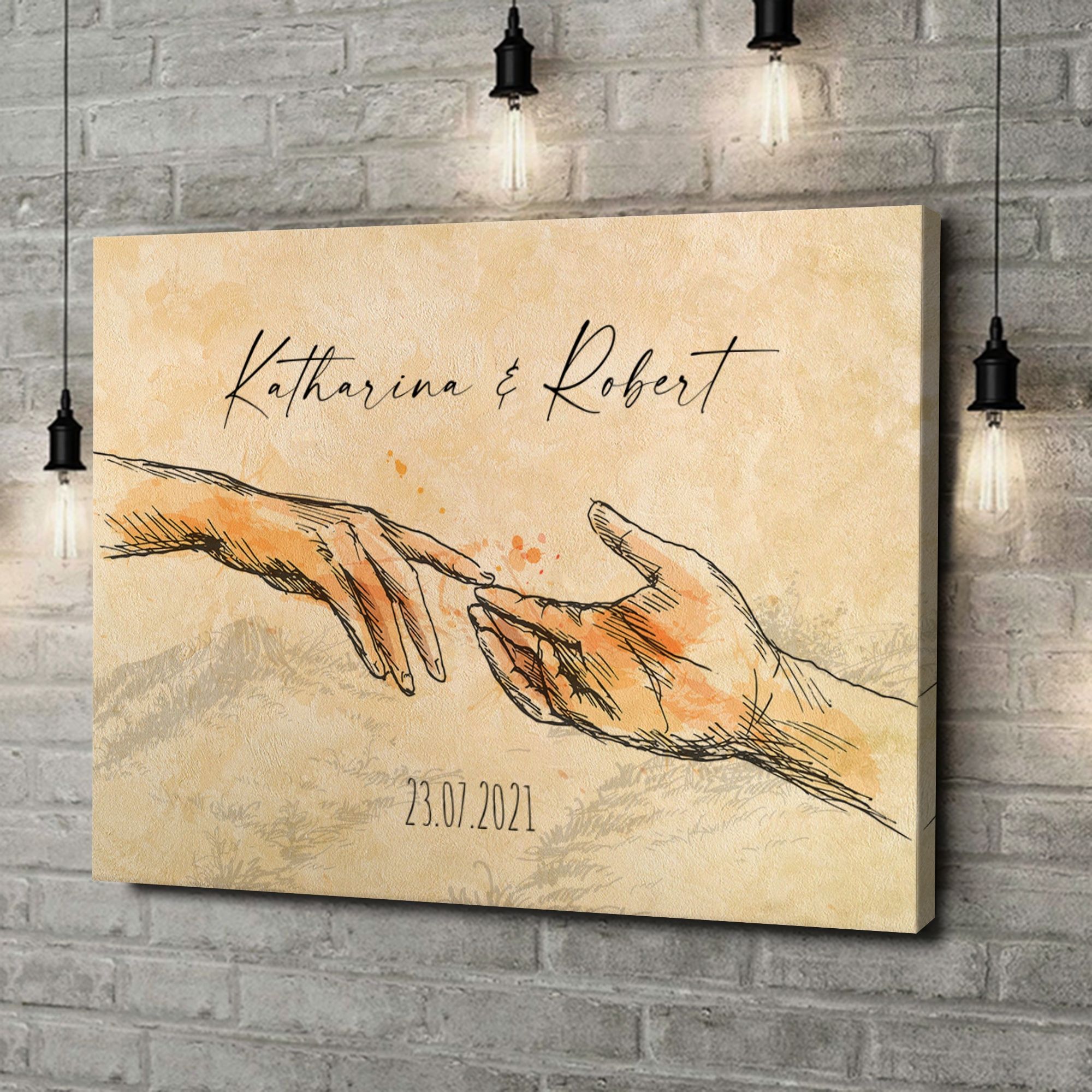 Liebesleinwand als Geschenk Gemeinsamer Weg