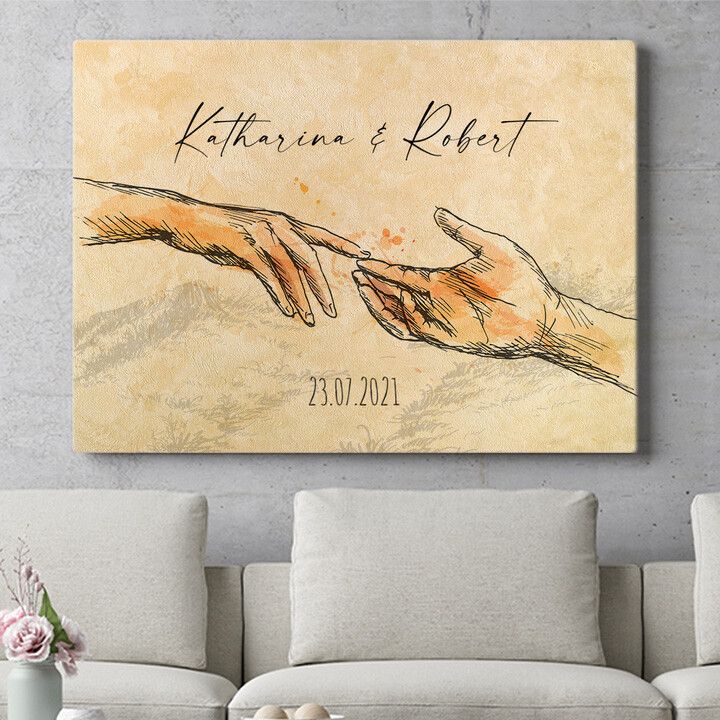 Personalisiertes Wandbild Gemeinsamer Weg