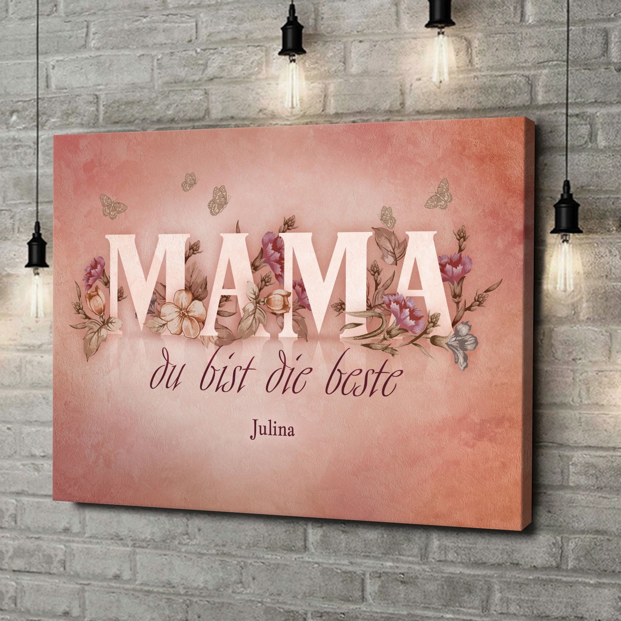 Liebesleinwand als Geschenk Du bist die Beste