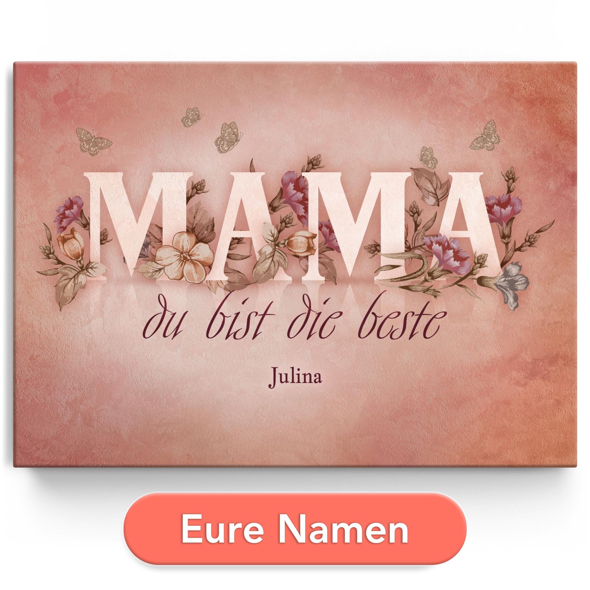 Personalisiertes Leinwandbild Du bist die Beste