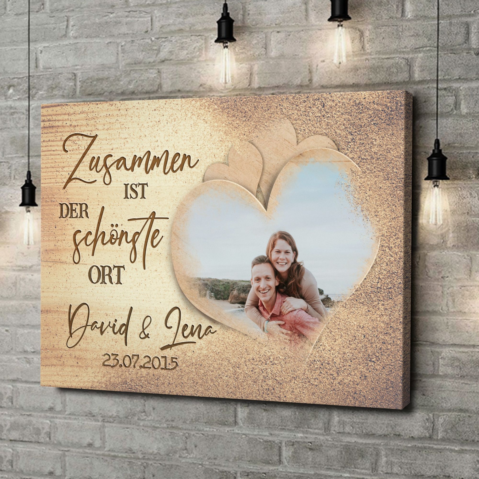 Liebesleinwand als Geschenk Der schönste Ort