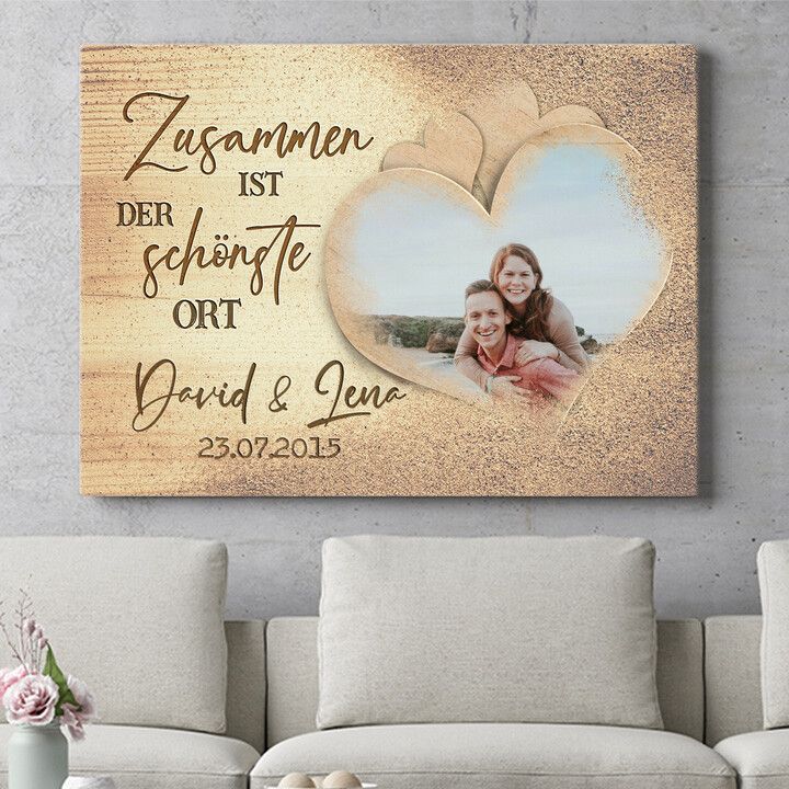 Personalisiertes Wandbild Der schönste Ort