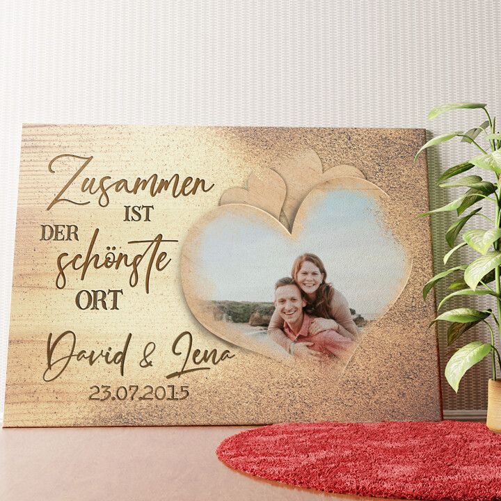 Der schönste Ort Wandbild personalisiert