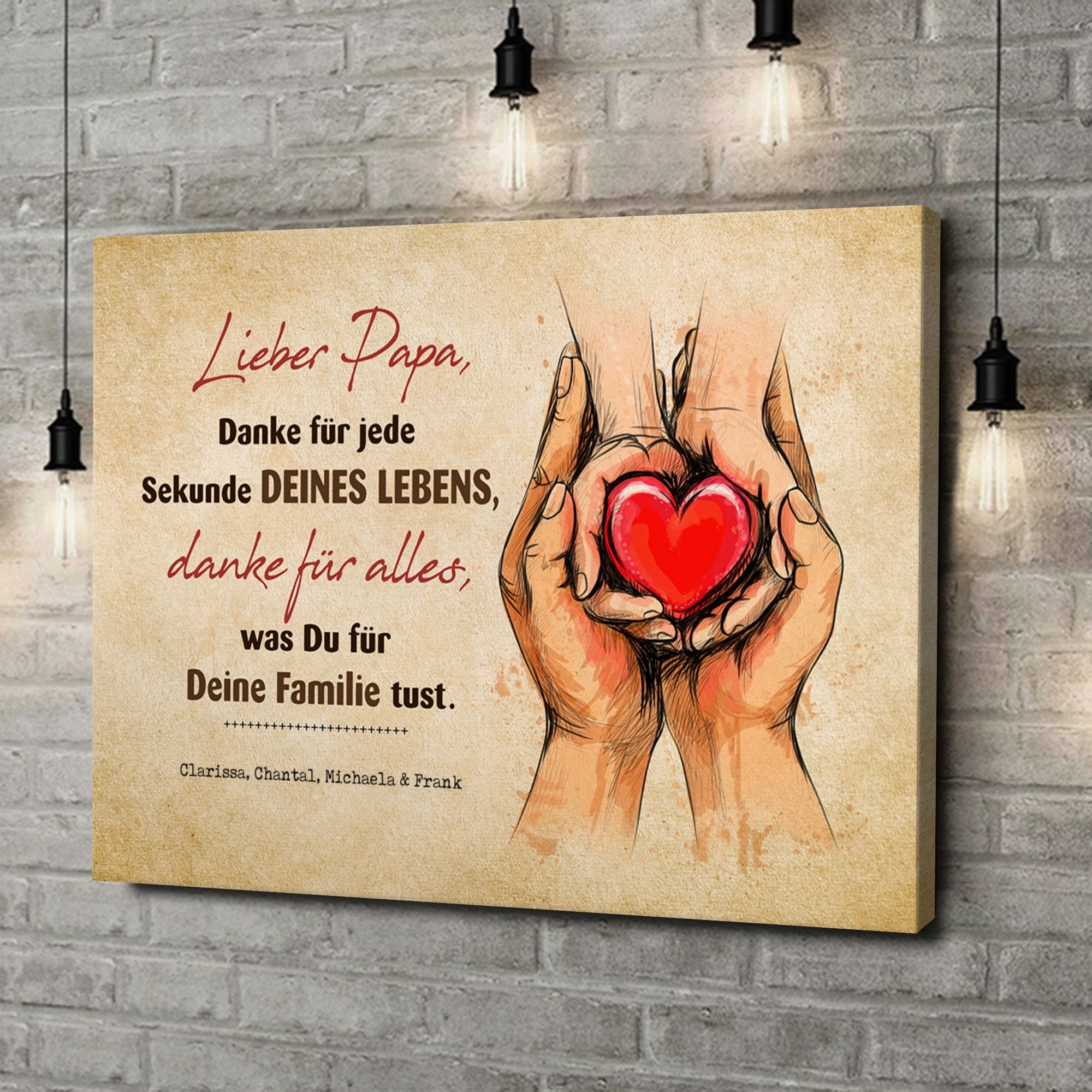 Liebesleinwand als Geschenk Jede Sekunde des Lebens