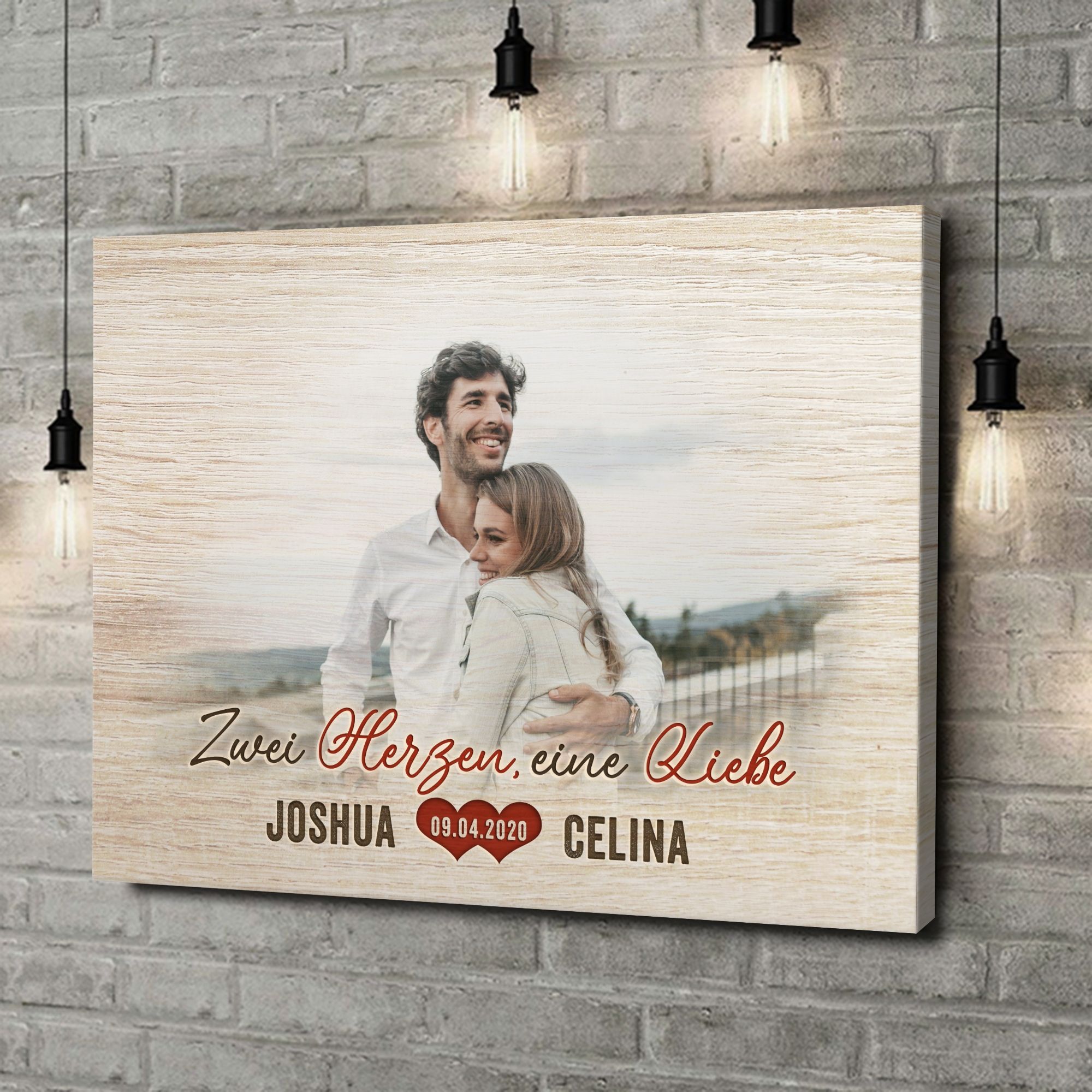 Liebesleinwand als Geschenk Romantisches Paar