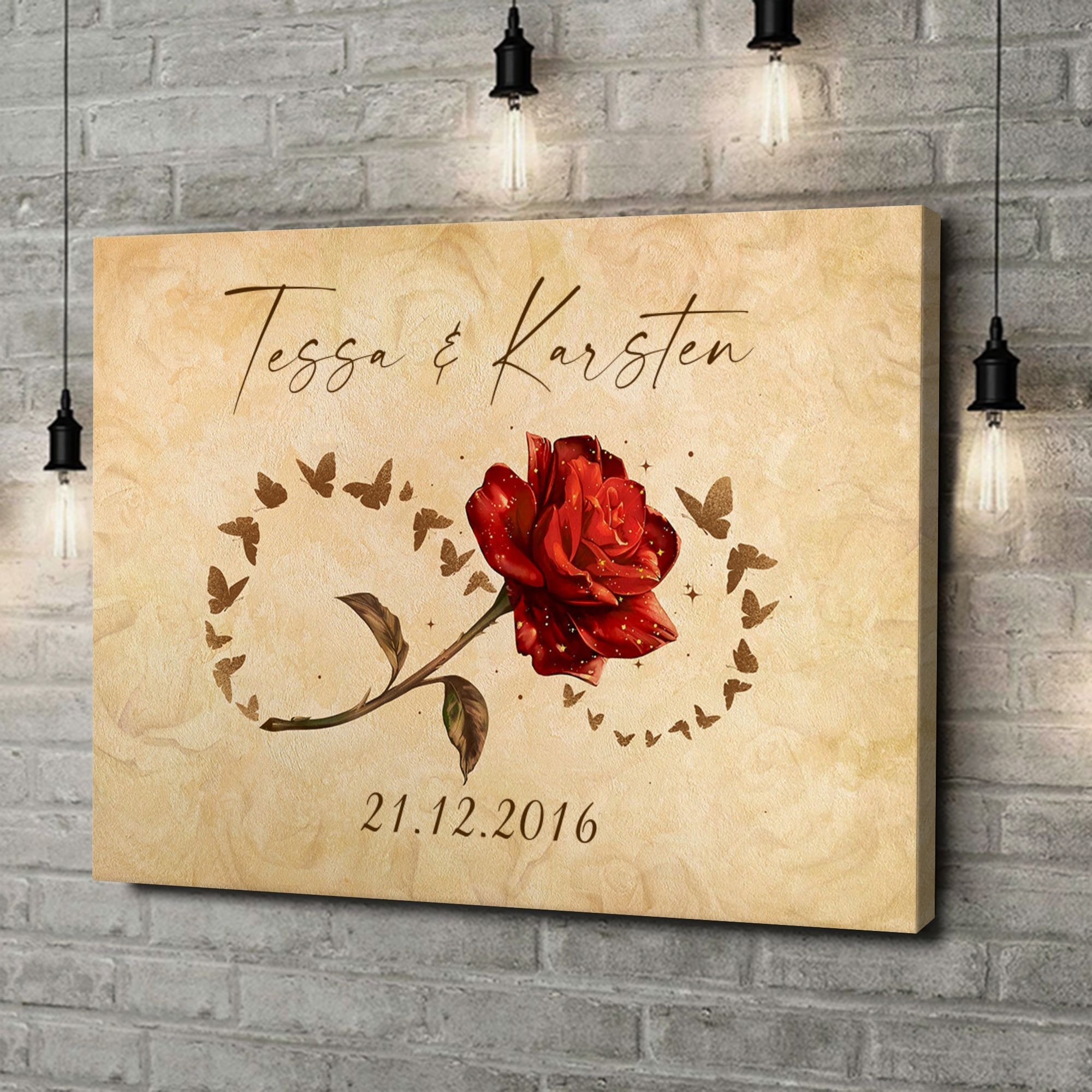 Liebesleinwand als Geschenk Du und ich für immer