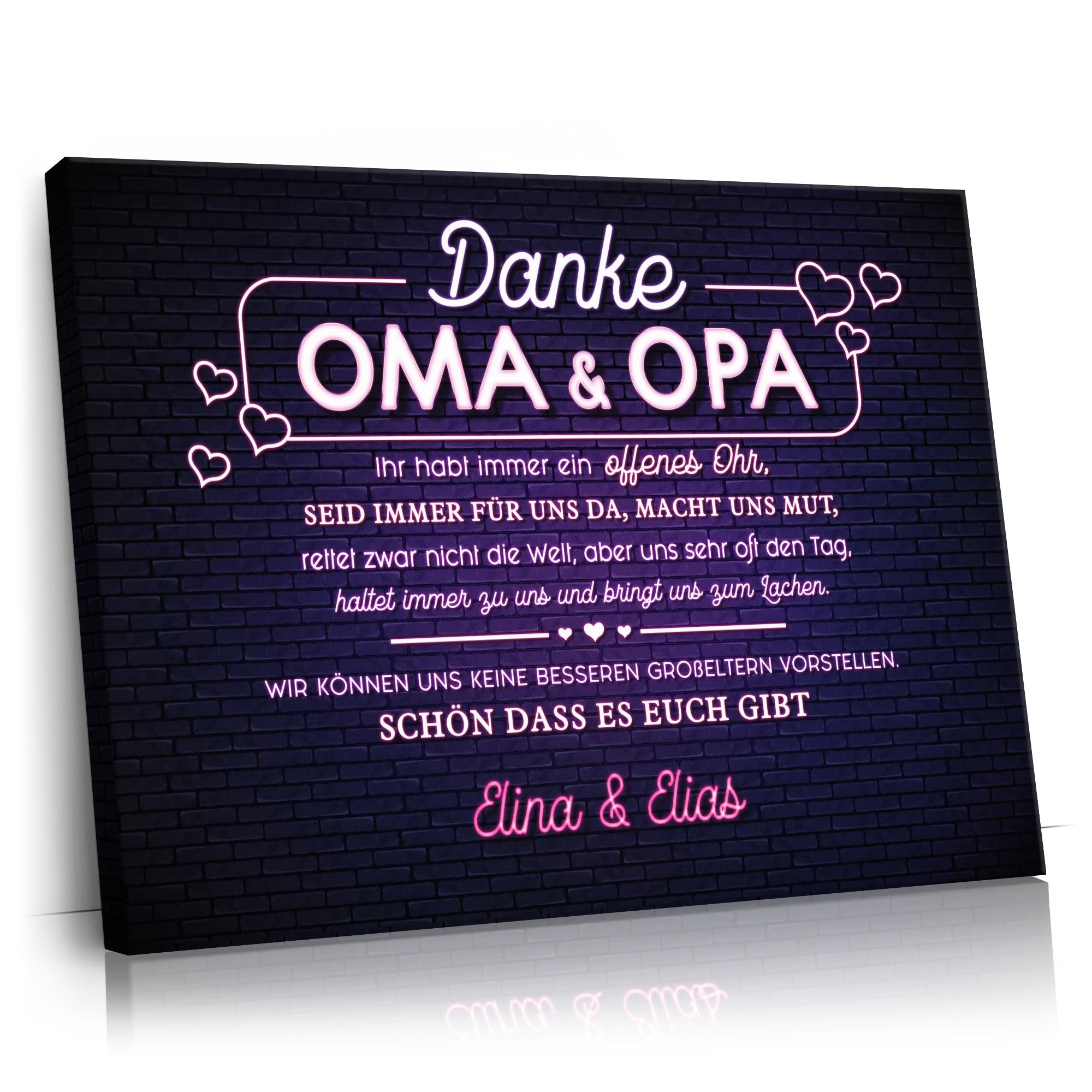 Personalisierbares Geschenk Oma & Opa sind immer da