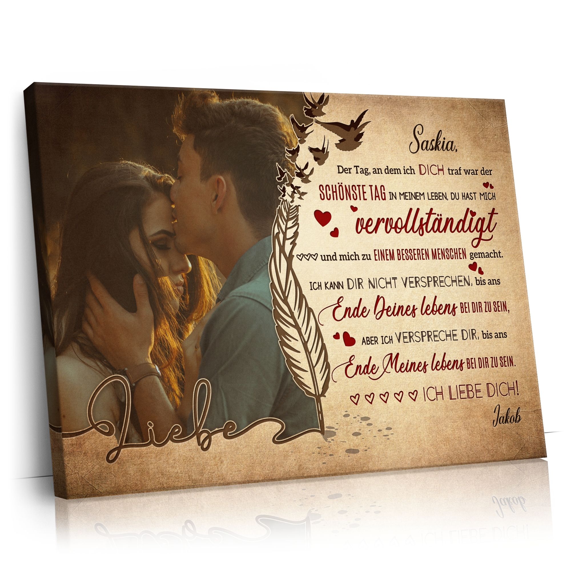 Personalisierbares Geschenk Liebesgeständnis