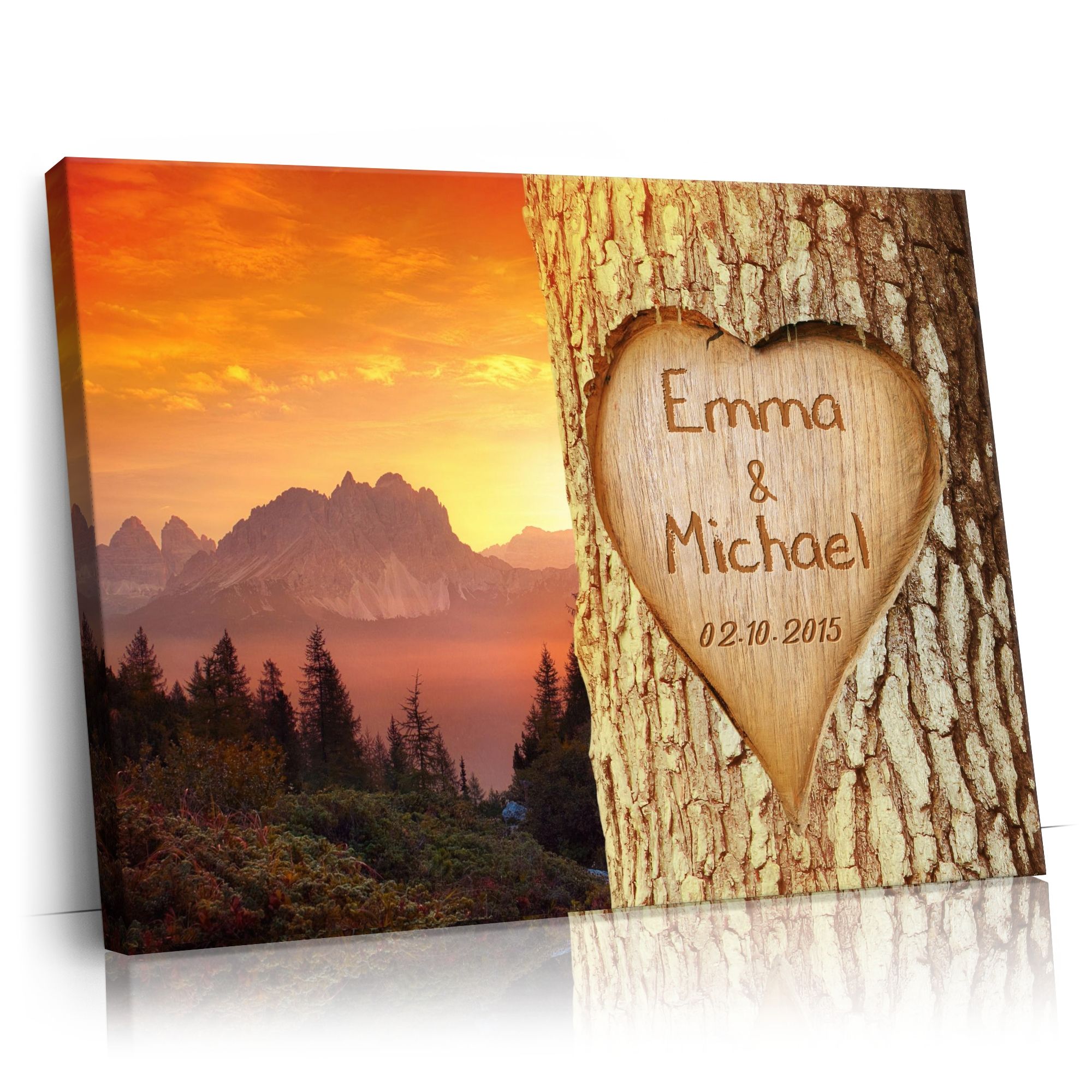 Personalisierbares Geschenk Verewigte Liebe