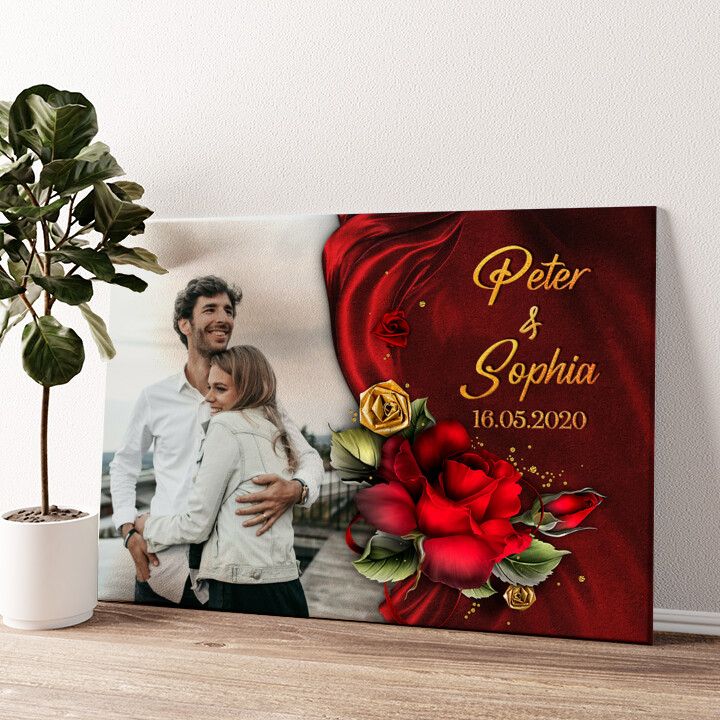 Leinwandbild personalisiert Geschenk der Liebe
