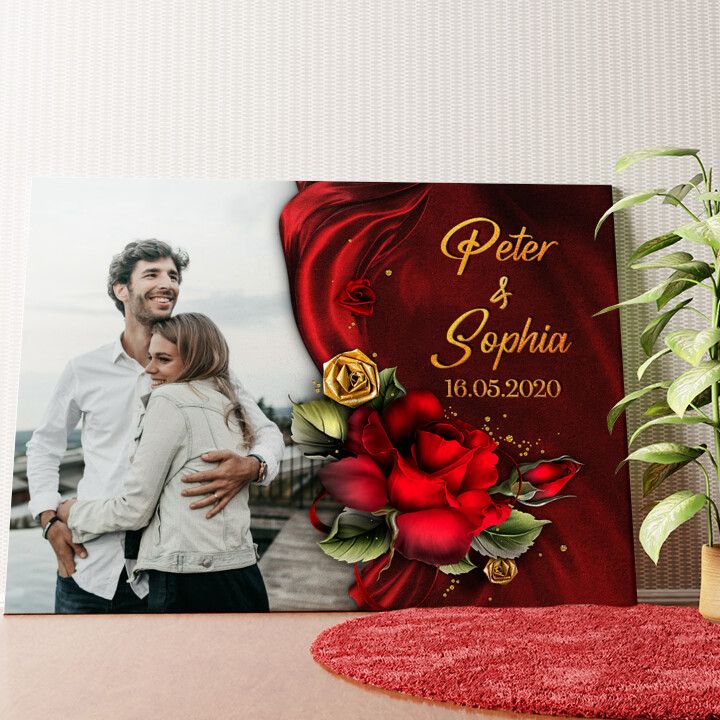 Geschenk der Liebe Wandbild personalisiert
