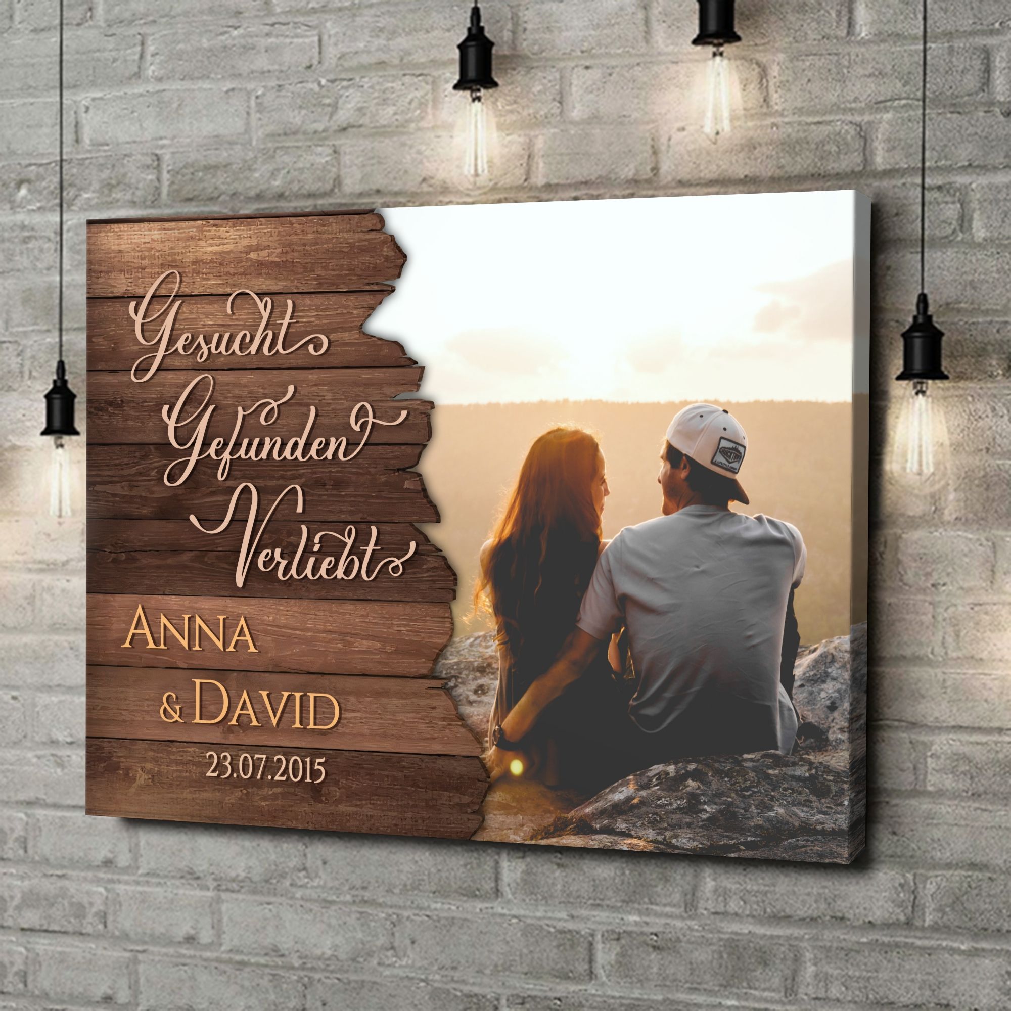 Liebesleinwand als Geschenk Gesucht & Gefunden