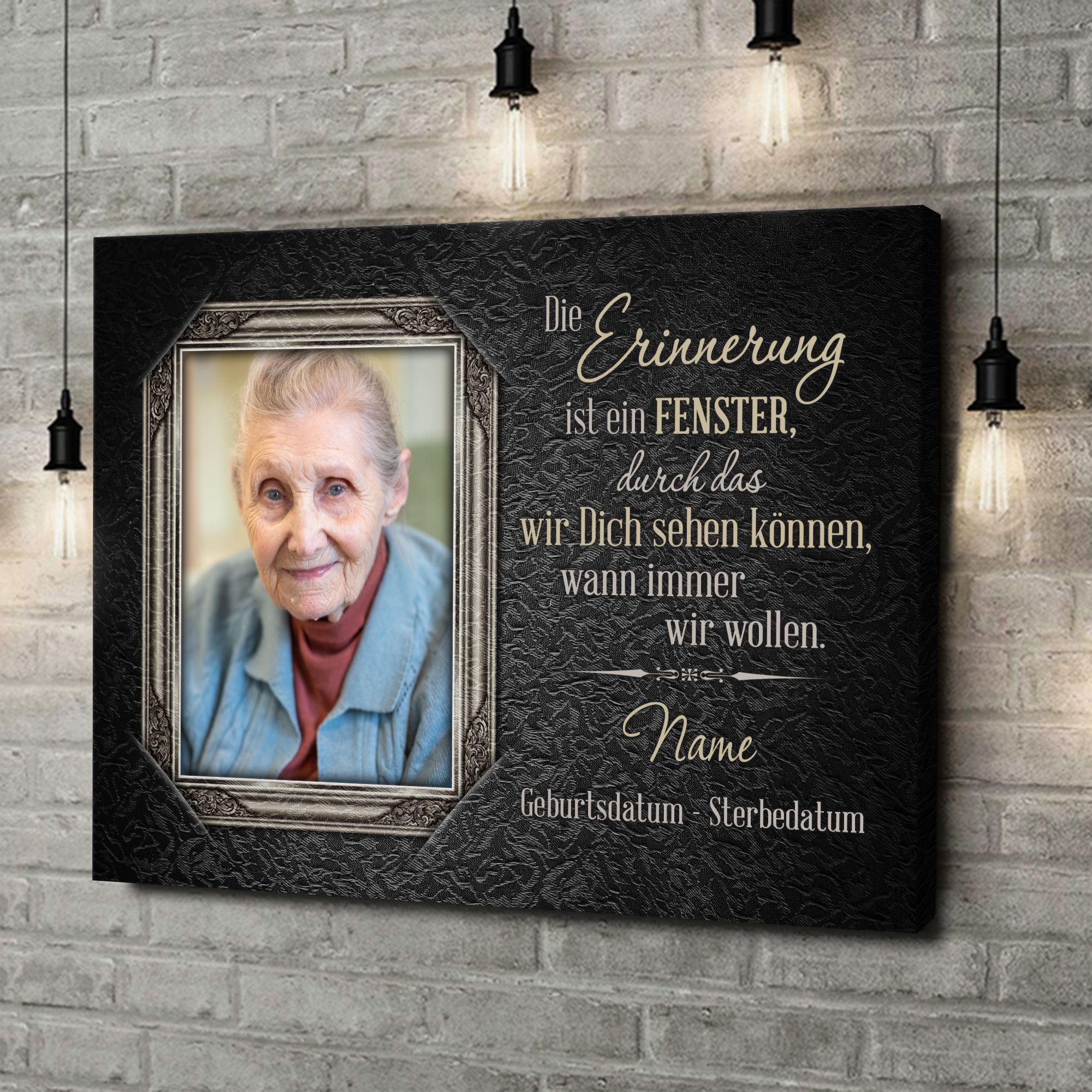 Liebesleinwand als Geschenk Fenster der Erinnerung