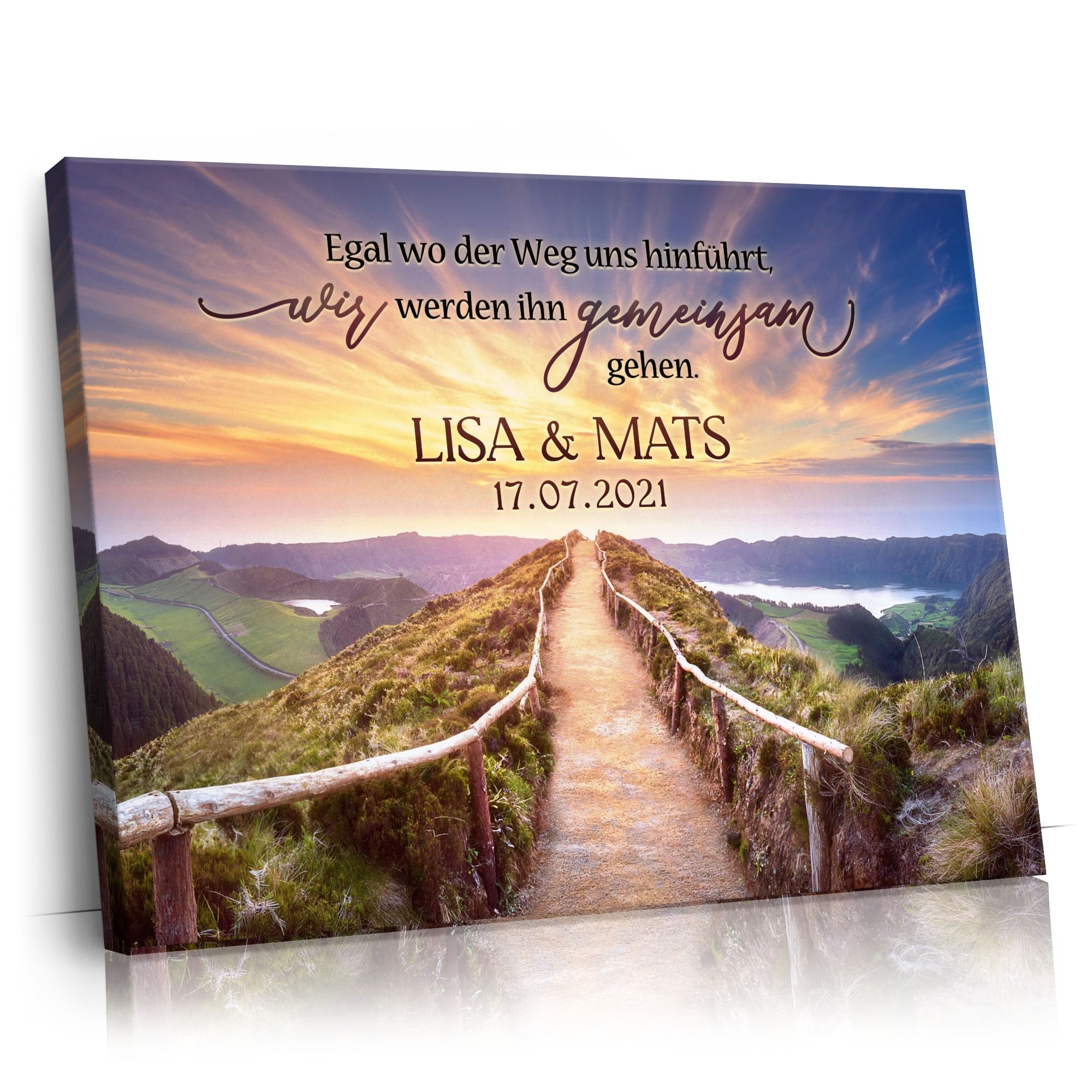Personalisierbares Geschenk Pfad der Liebe