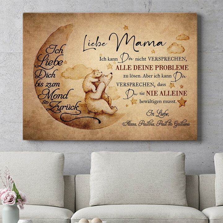 Personalisiertes Wandbild Niemals alleine